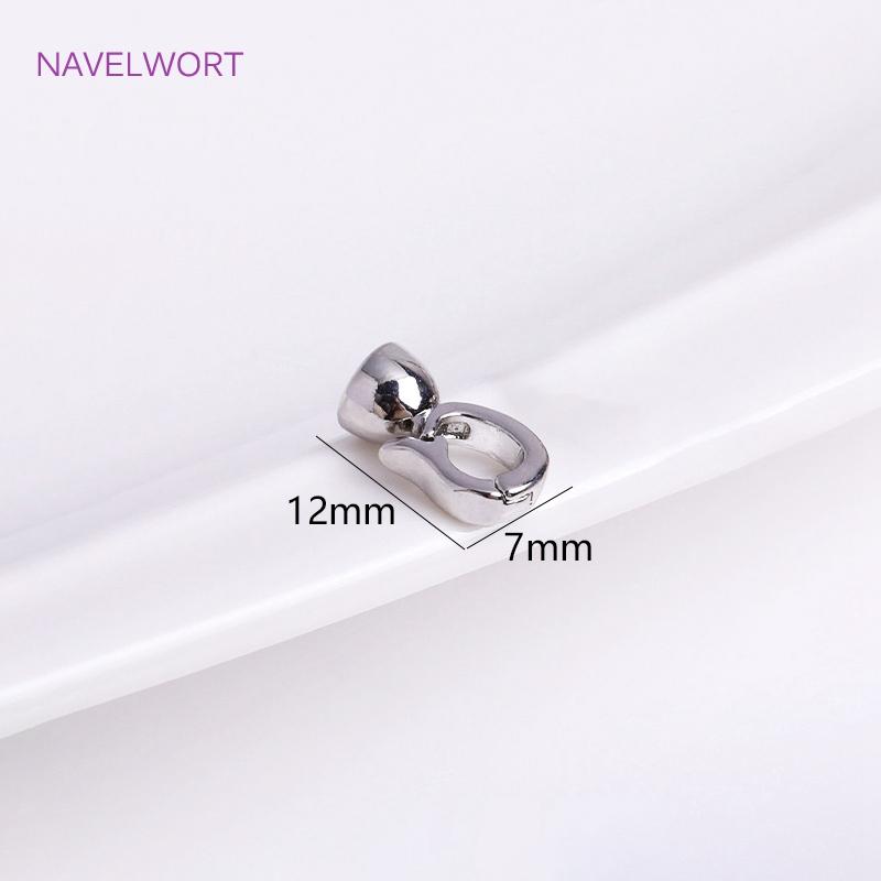 18K Gold Plated Pearl Clasps For Bracelet Making,Inlaid Zircon Brass Connector Clasps For Jewelry,DIY Accessories Wholesale