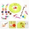 Ultimate Cat Play Set Sisal Ball Cat Wand Cat Tunnel 21 Piece Kit For Curious Cats