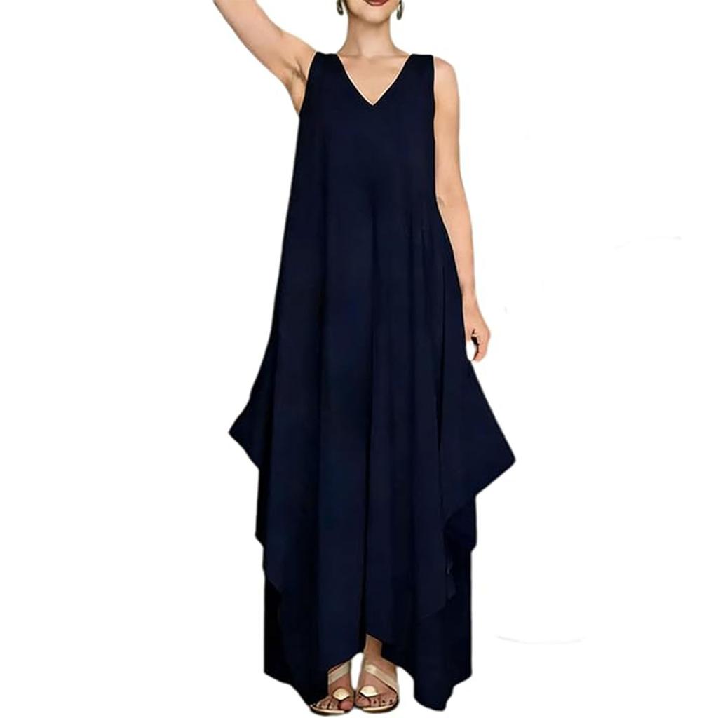Damenmode Lässig -Farbe Kleid