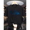 European Size Summer Men's Fashion Pattern Short Sleeve T-Shirt with Letter Print