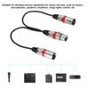 Zinc Alloy Plug Audio Mic Extension Cable 30cm Length XLR Splitter Cable for Canon For Microphones