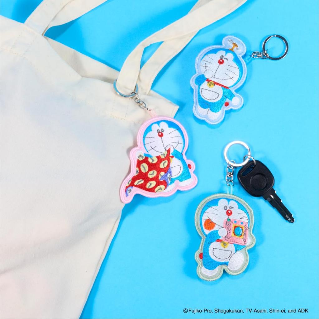 Doraemon Embroidered Mascot Keychain Takecopter -