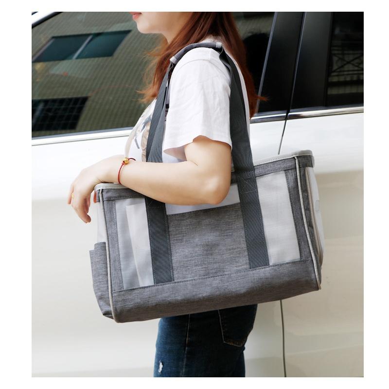 New Pet Outing Carrying Bag Summer Breathable Mesh Bag Puppy Pet Bag Cat Bag Dog Bag Scratch Resistance