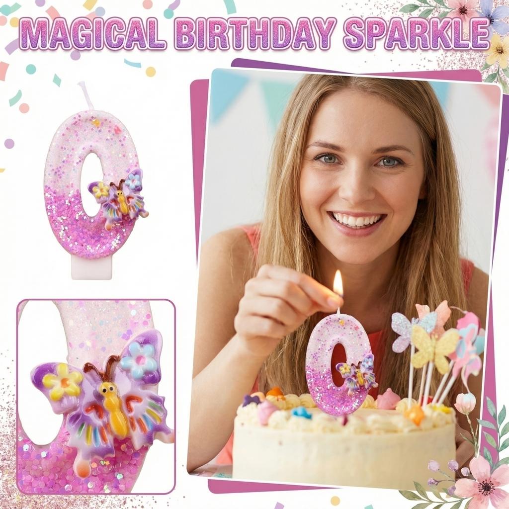 Fashion Cartoon Creative Birthday Candles Party Digital Candles