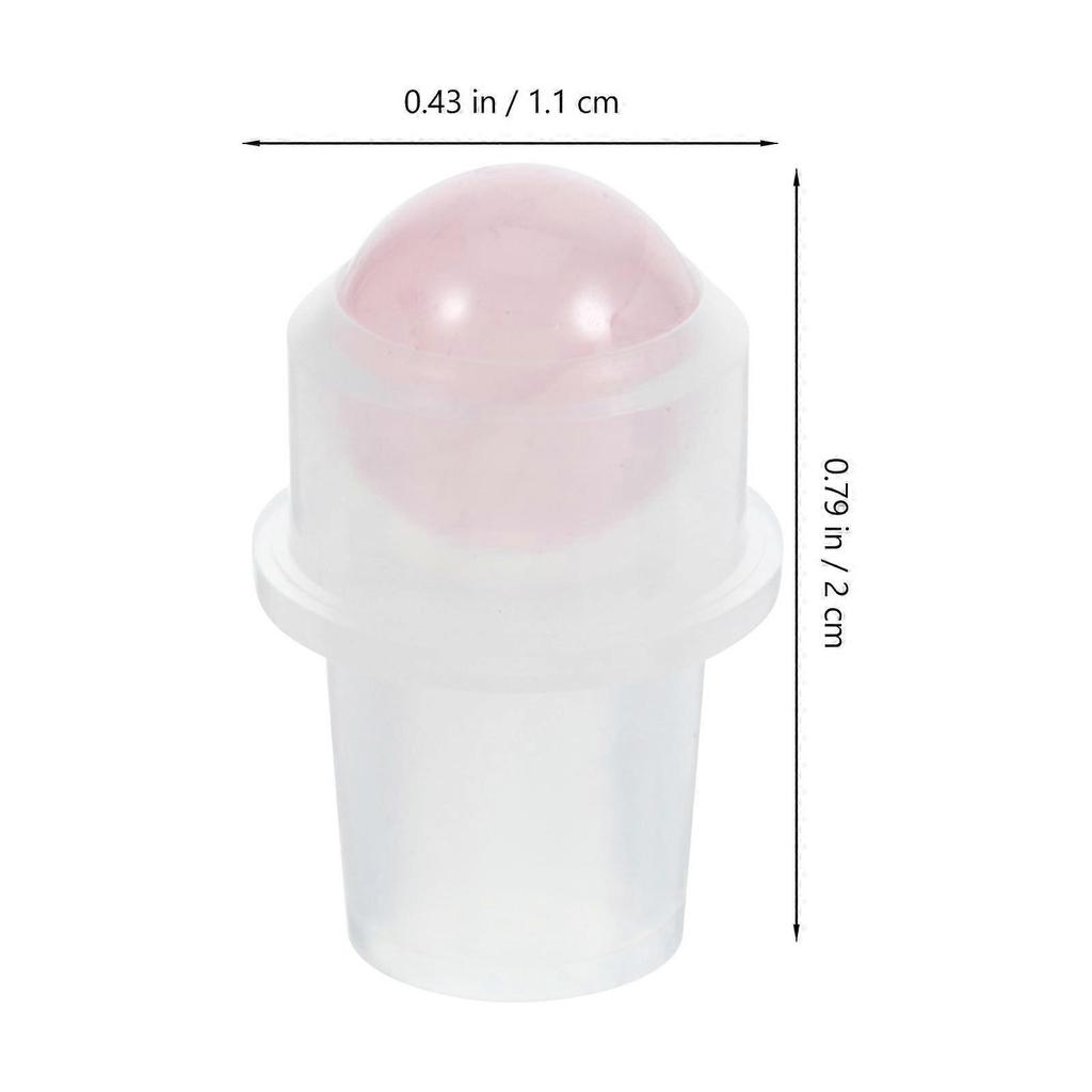 Smooth Pink Jade Essential Oil Bottle Rollers for Bottles 8Pcs