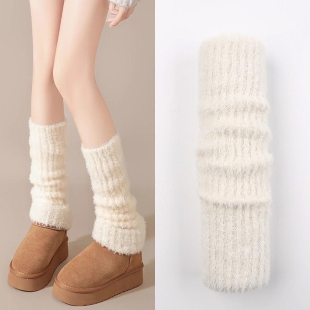 Leg Protection Women's Long Stockings Thickened Boot Socks Y2K Winter Pile Socks