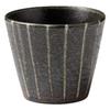 Shigaraki Ware Hechimon Rock Cup with Waterfall Stripes