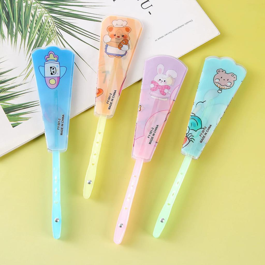 Cartoon Folding Fan, Student Handheld Fan, Gift for Children, Summer Portable Hand-Held Fan, Creative Small Gift for Kids
