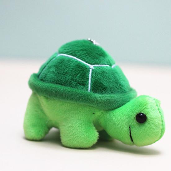 11cm Turtle Plush Pendant PP Cotton Fully Filled Lovely Marine Animal Plushies Ornament Soft Stuffed Animal Purse Keychain Pendant Birthday Gift