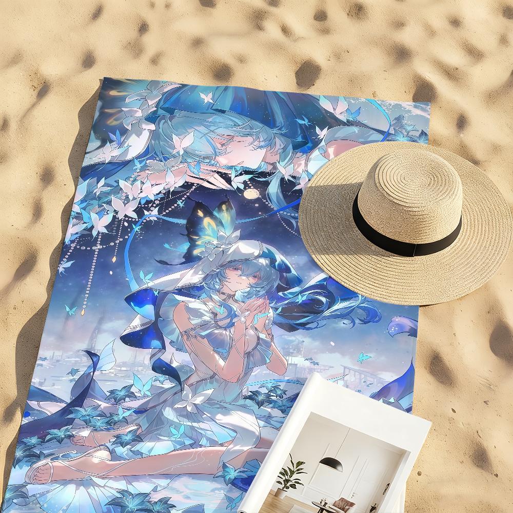 Anime The Shorekeeper Towel Quick Drying Beach Towels Are Suitable For Swimming Pools Camping Yoga And The Gym