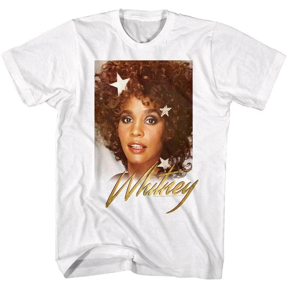 Whitney Houston Star Power Men s T Shirt 3XL