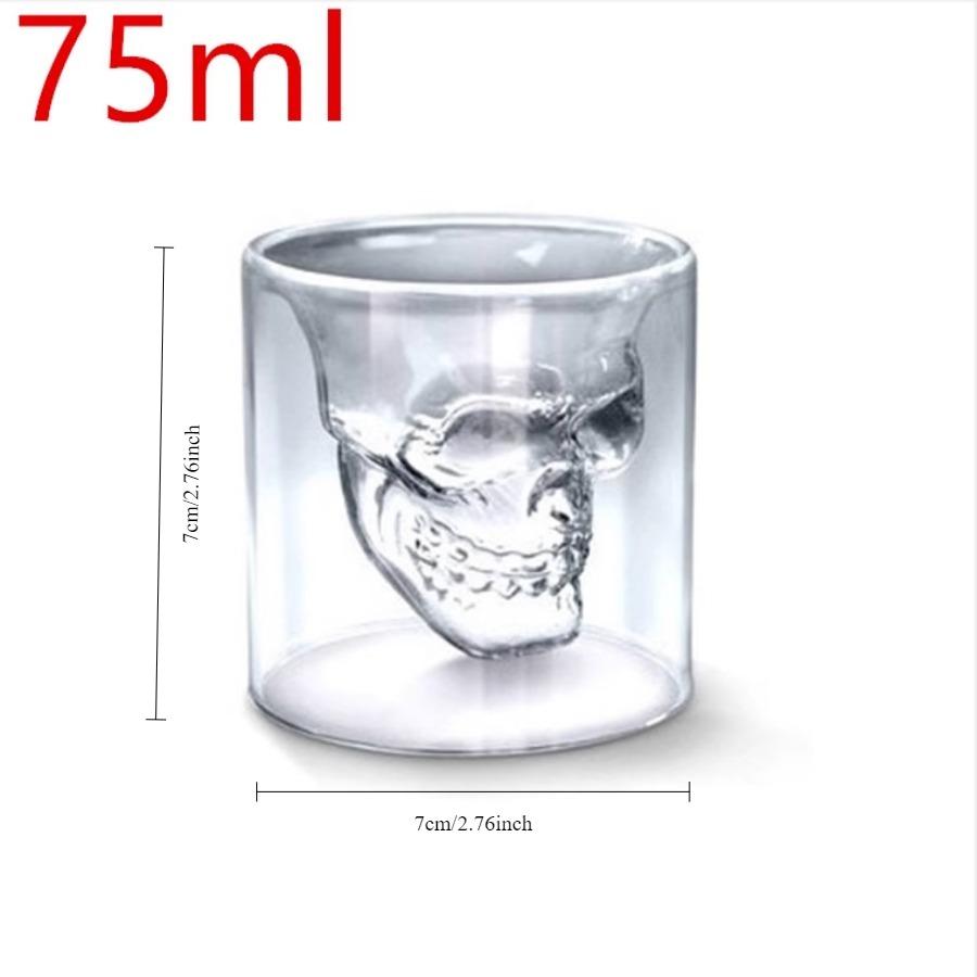 Creative Skull Vodka Glass Skull Spirit White Wine Glass Imprison Pirate Glass Glass Bar Home Commonly Used
