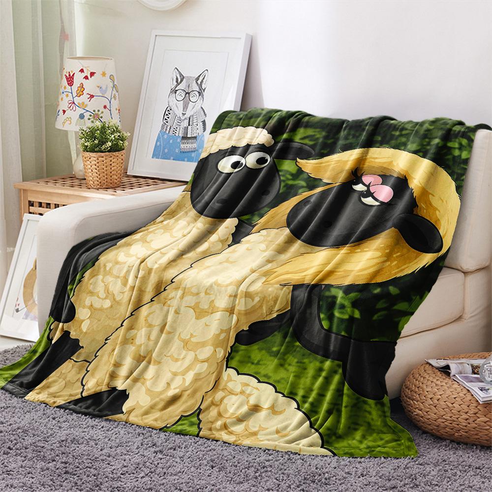 Shaun the Sheep2 Flannel Blanket, High Quality Comfortable for All Seasons, Home Decor, Warmth and Comfort