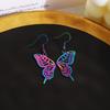 Symphony Hollow Variety Butterfly Earrings High Sense Light Luxury Ethnic Style Sweet Cool Fashion Temperament Earrings