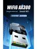 Jinghua 300M Mini WiFi6 Dual-Band USB Network Card with High-Gain Antenna.
