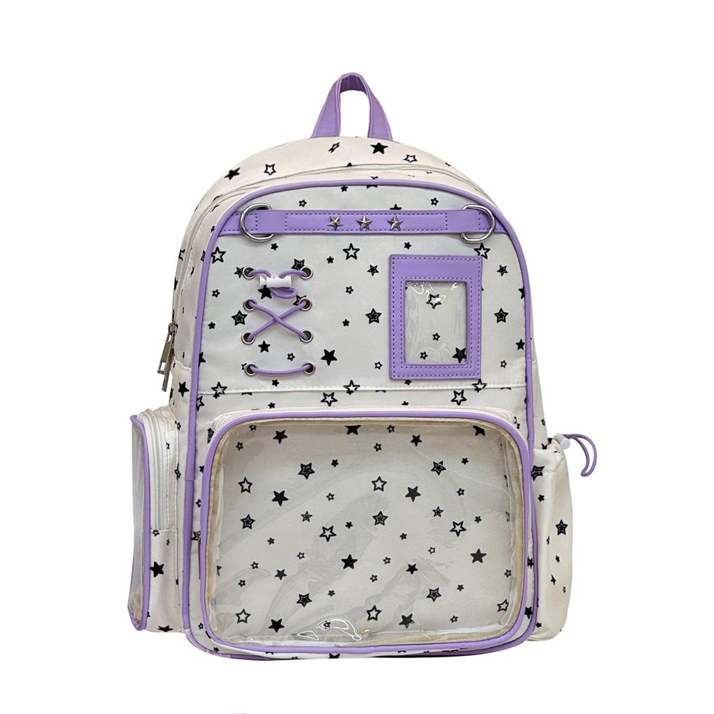Star Transparent Ita Bag High Capaci Mochila Student Mochilas Mujer Daily Using Backpack Bolsas Feminina Bags for Woman