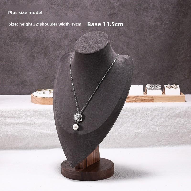 Walnut Jewelry Display Prop Set Combination Bracelet Display Stand Jewelry Display Stand Necklace Display Stand