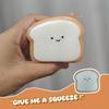 Taba Squishy Toast Toys,Kawaii Stress Relief Fidget Sensory Toys,Soft Silicone Squeeze Gifts For Children, Teens,Adults Stress Relieving Magic Tool