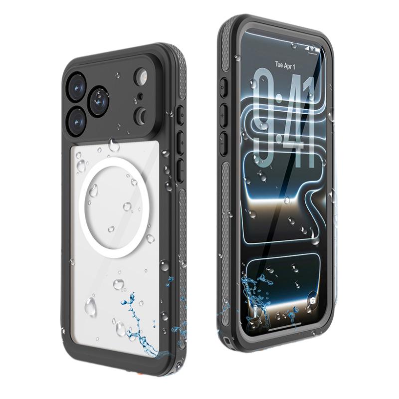 Apple 17 Red Pepper Magnetic Waterproof Shockproof Diving Case for iPhone 17 Pro Max