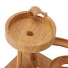Kinetic Art Perpetual Motion Machine Ornament, Desk Toy Stress Relief Gadget, Rolling Ball Toy Office Desk Decor for Home and Office (Wood)
