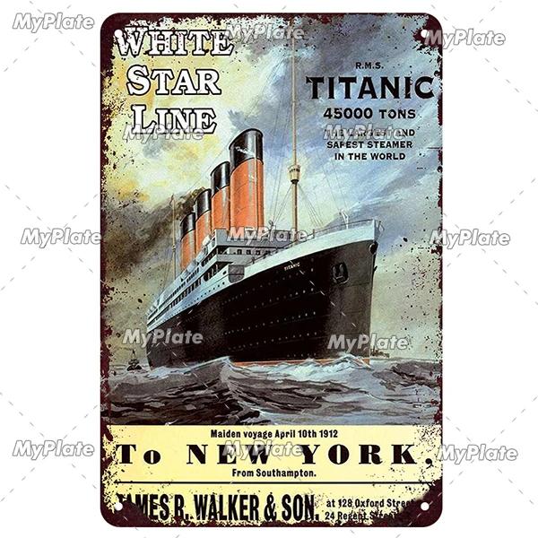 [MaPalte] Vintage Klassischer Film Titanic Metallschild Blechschild Café Dekoration Plakette Heim Wanddeko Barschild Heimdeko Poster