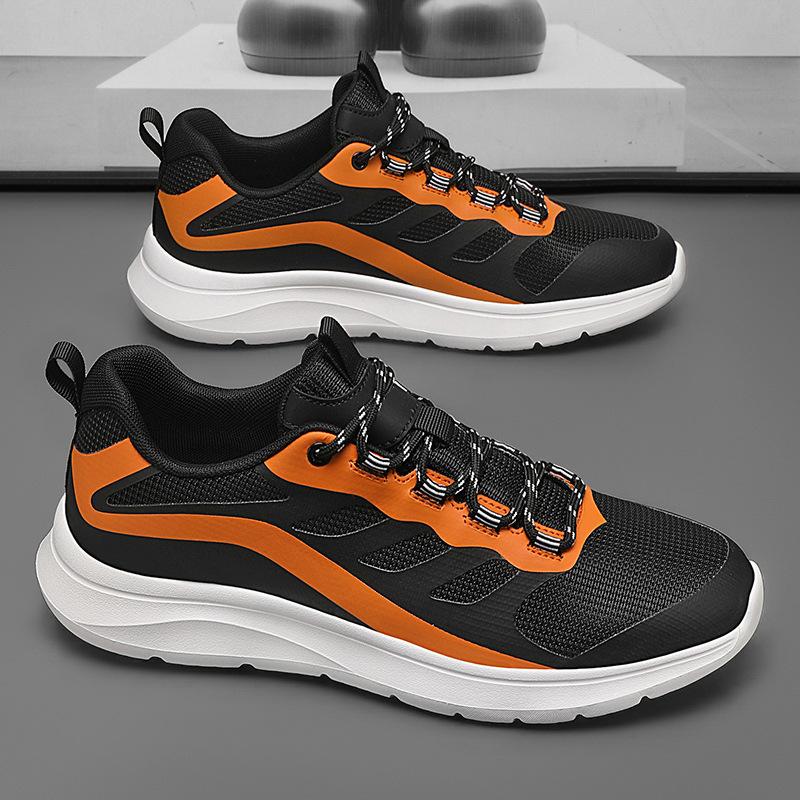 2025 Spring and Summer New Fly-woven Casual Shoes Men's Shoes Mesh Sneakers Large Size 46 Lightweight Running Shoes