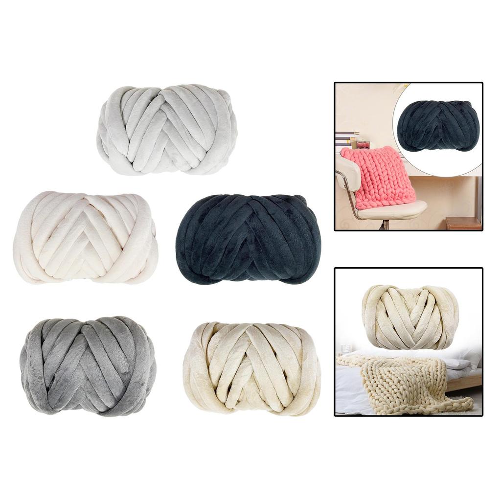 Kalın İplik Dokuma El Örgüsü Yıkanabilir Örgü Uzunluk 20M Hacimli İplik Kol Örgüsü