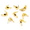 200pcs Connector Clasp Fitting 4*7mm Ball Chain Calotte End Crimps Beads Connector Components For DIY Jewelry Making Supplies