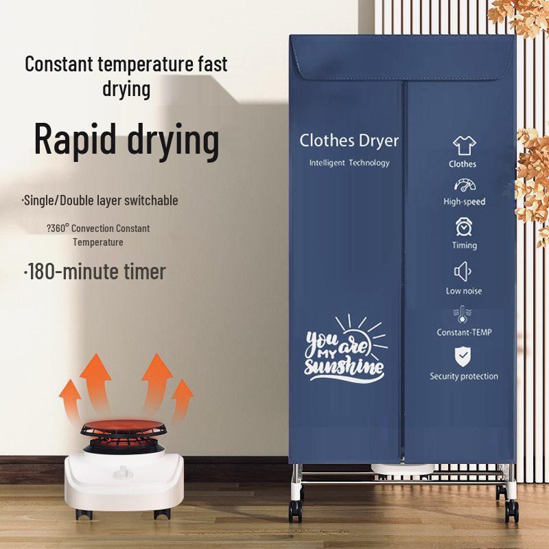 Bokoma Compact Clothes Dryer: Quick Warm Air Sterilization for Household Use