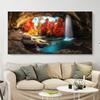 Landscape Waterfall In Autumn Forest Red Tree Canvas Painting Nature Posters And Prints Wall Art Pictures Home Decor No Frame