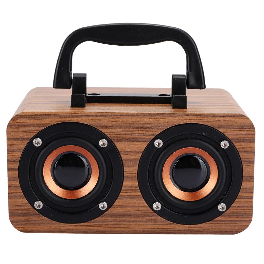 Retro Wooden Wireless   Speaker Portable Music Player for Mobile Phone PC