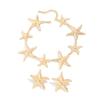 Ocean Vacation Wind Starfish Pendant Necklace Fashion Personality Geometric Metal Pen Necklace Suit Women