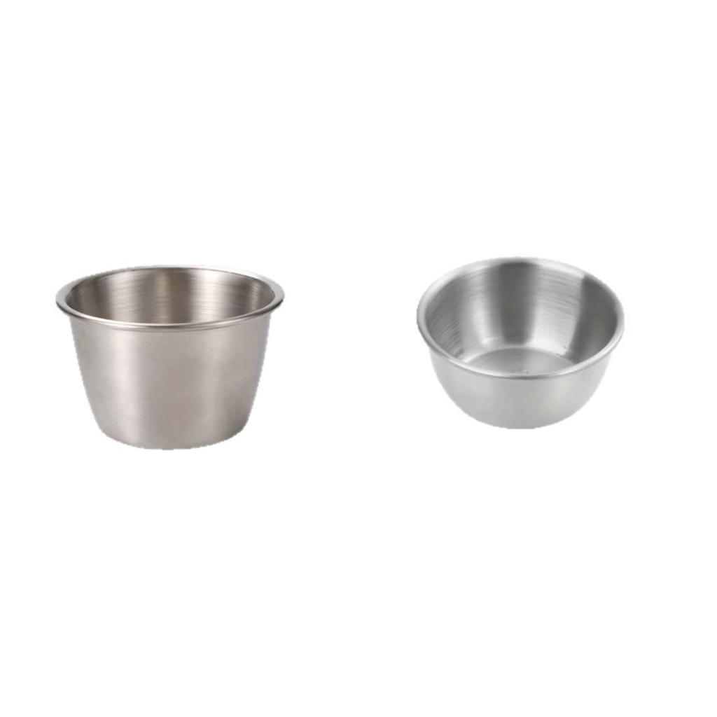Stainless Steel 304 Sauce Cup: Deepened Ketchup, Salad Dressing, and Steak Seasoning Holder for Western Dishes.