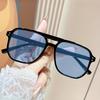 Preppy Fashion Glasses Unisex Full Rim Hand Washable with Decorate Lens Function, for Daily Wear, Running, Fishing, Climbing
