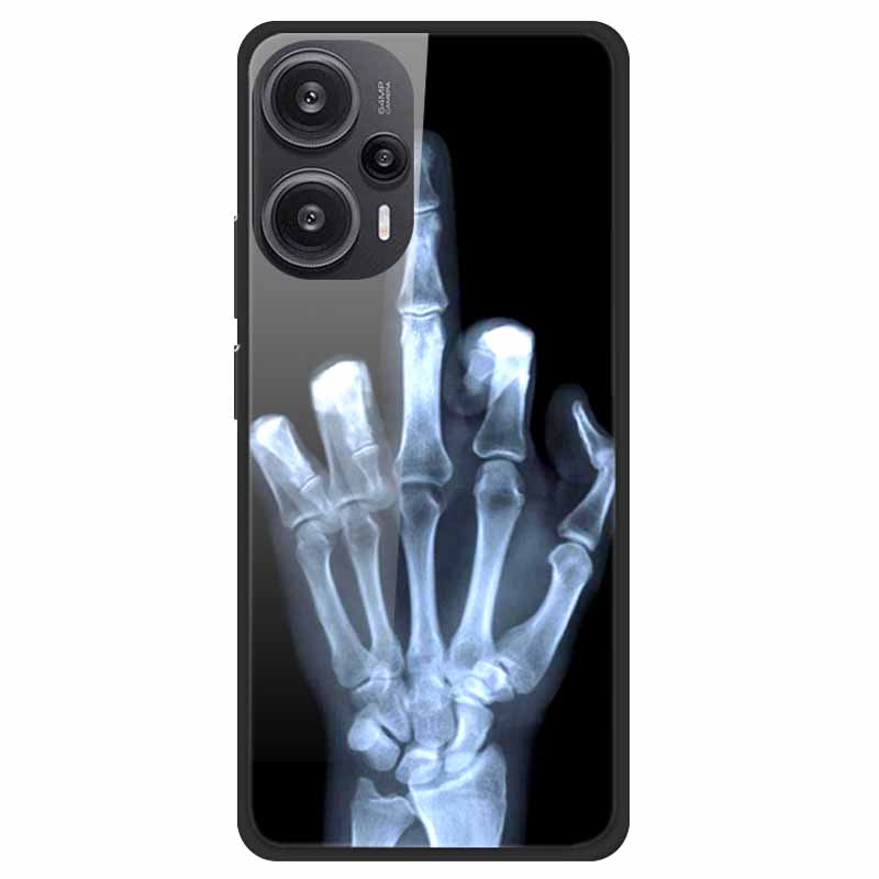 For Xiaomi Poco F5 5G F5Pro Case Luxury Tempered Glass Soft Bumper Phone Cover for POCO F5 Pro 2023 Fundas on PocoF5 Painted