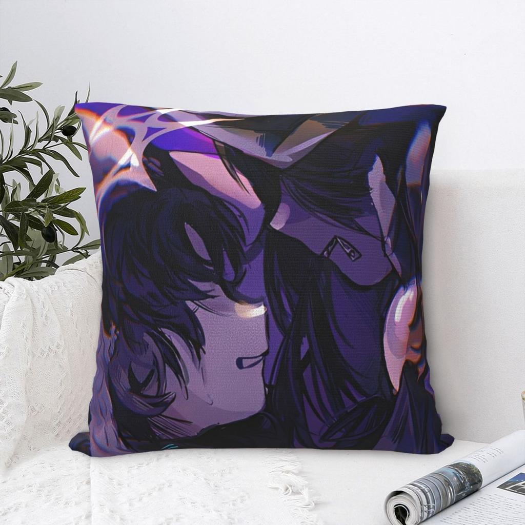 Azuretime Anime Pillowcase Polyester Cushion Cover Gift Azure Two Time Forsaken Throw Pillow Case Cover Home Square 18'
