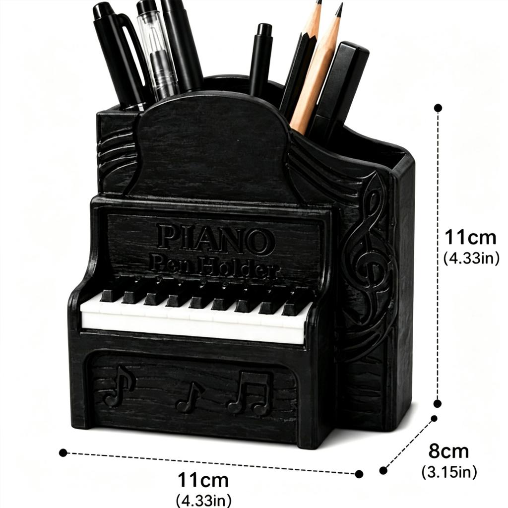 Creative 3D Printing Piano Music Office desktop Organization and Storage Pen Holder Decoration Gift Ornaments