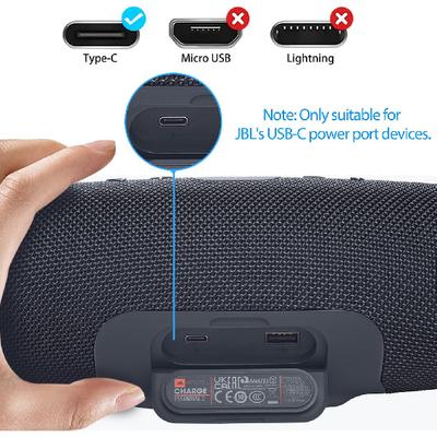 Szybka ładowarka Kabel do ładowania Przewód do JBL Charge 4, Charge 5, Flip 5, Flip 6, Pulse 4 Clip4, GO 3, Extreme 3, JR-POP, Endurance Peak II, Bezprzewodowy Bluetooth