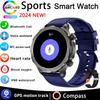 New GPS Track Smart Watch Men AMOLED HD Screen Outdoor Sports Fitness Heart Rate NFC IP68 Waterproof Bluetooth Call Smart Watch