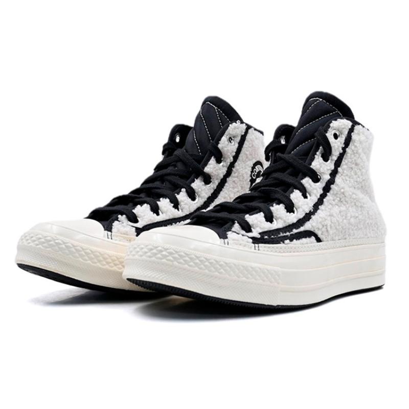 Converse 1970s Chuck Taylor All Star Trendy Versatile High-Top Canvas Unisex White & Black