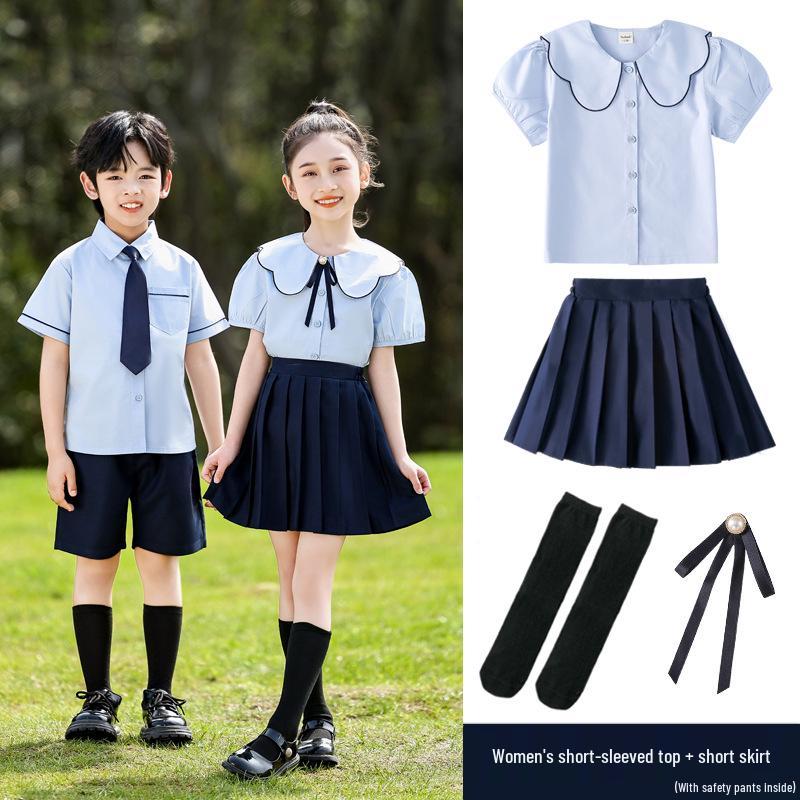 Children s Graduation and Performance Outfits: Summer School Uniforms for June 1st Chorus & Poetry Recitation 130cm