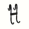 Multifunctional Shower Door Hook Fashion Plastic Door Mount Hanging Hook for Clothes Coat Towel Bathroom Shower Glass Door Accessory