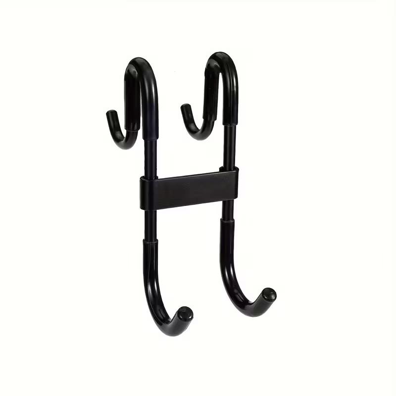 Multifunctional Shower Door Hook Fashion Plastic Door Mount Hanging Hook for Clothes Coat Towel Bathroom Shower Glass Door Accessory