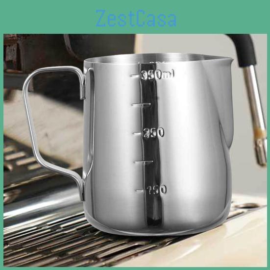 1000ml Stal Nierdzewna 350ml 600ml Kubek do Latte Art Odporny na Kapnięcia Dzbanek do Wypalania Świec Odporny na Wysokie Temperatury Dzbanki do Spieniania Mleka Kawa Mleczna Dzbanek na Mleko