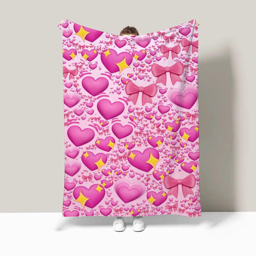 Food and Fruit Party digitalprinted polyester Bedroom velvet flannel cover blanket Fleece soft sofa cover blankets for beds