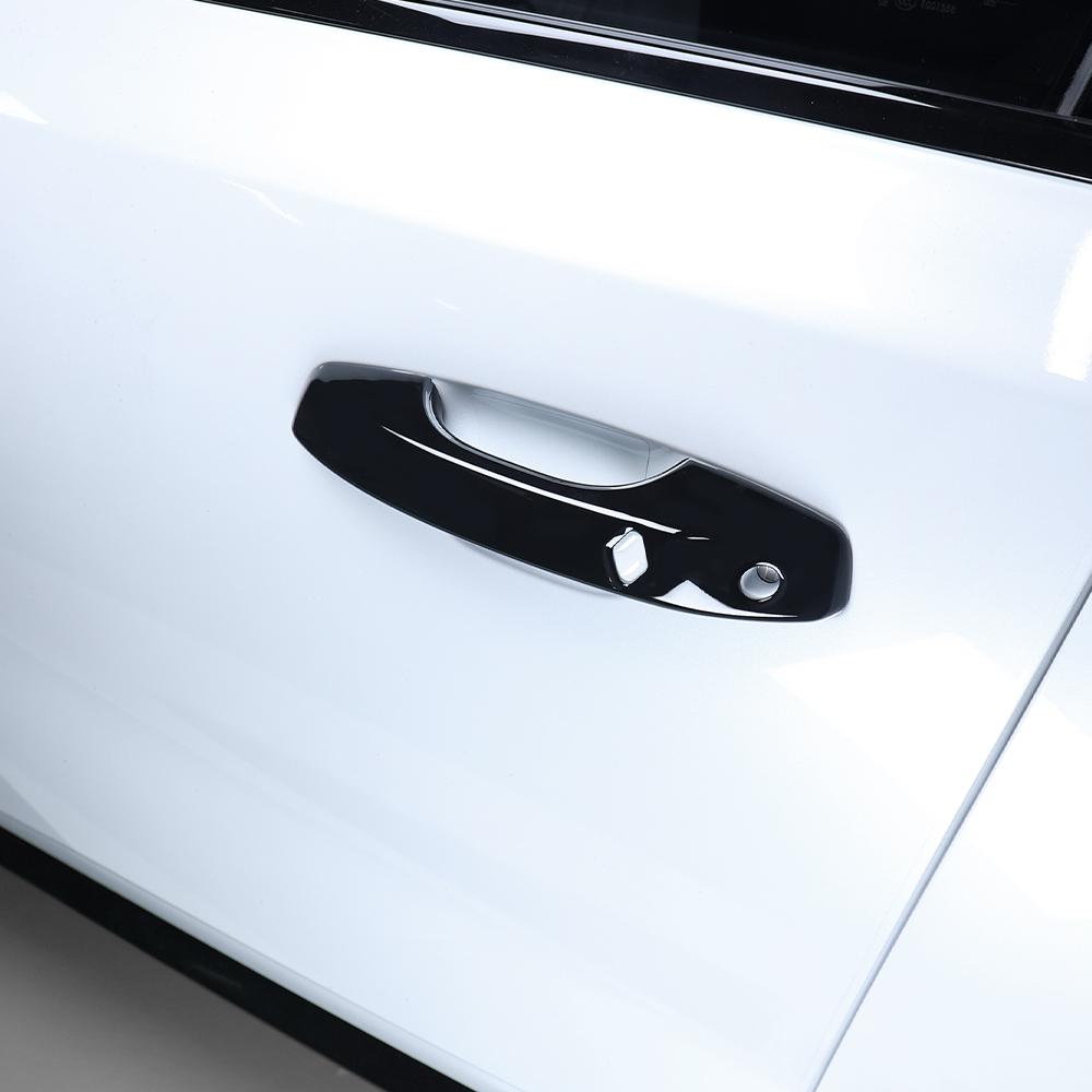 Carbon Fibre Gloss Black Design Exterior Door Handle Trim For Renault Grand Koleos 2024-2026 LHD Auto e Exterior Accessories