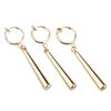 One Piece Anime Zoro Roronoa Cosplay Earrings Sauron Ear Clips Golden Pendant Hook Earrings For Women Men Jewelry 3pcsset