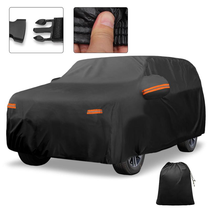 

Motoforti Car Cover Outdoor Waterproof Sun Rain Hail Protection with Left Side Door Zipper 210D-PU for Lexus GX