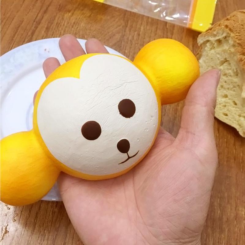 Simulation Multicolour monkey  Countenance Slow Rebound Squishy Charms Bread Hanging Toy
