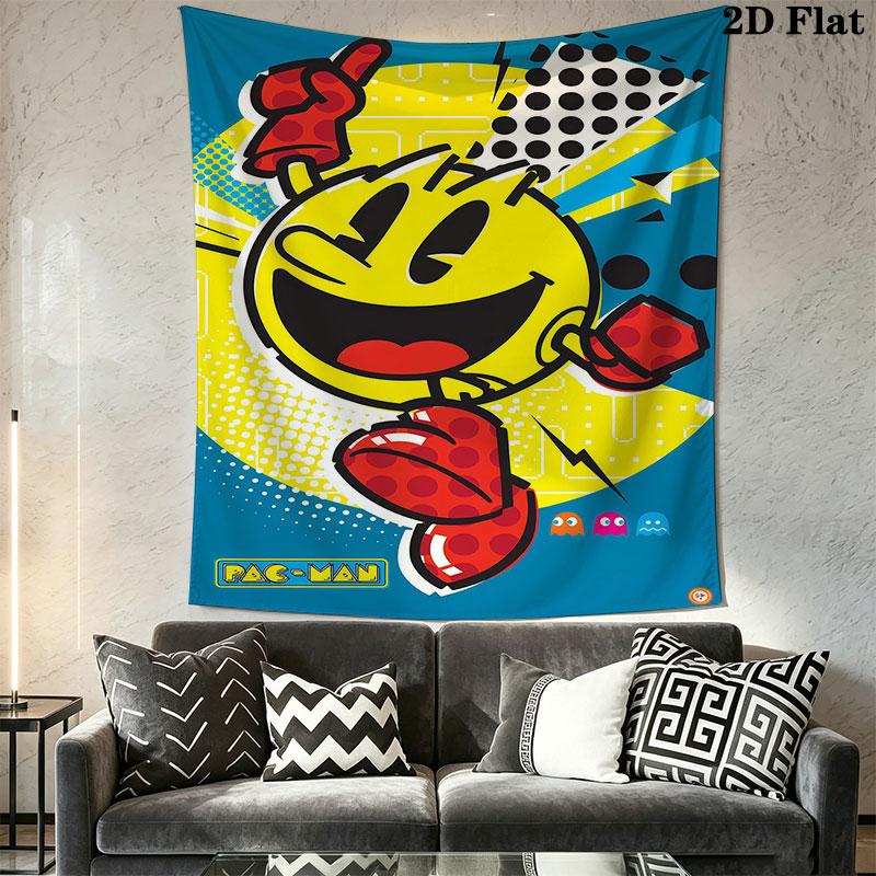 Pac-Man G Wall Hanging Printed Fabric Blanket Decorative Tapestries for Bedroom Living Room Home Decor